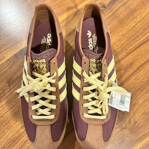 Adidas Burgundy and Cream Originals
